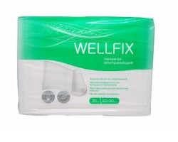 Пеленки впитывающие, WellFix (Веллфикс) р. 60смх90см 30 шт