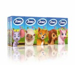 Платки носовые одноразовые, Zewa (Зева) 10 шт Делюкс кидс