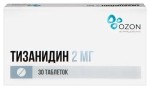 Тизанидин, таблетки 2 мг 30 шт
