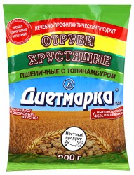 Отруби 200 г Диетмарка пшеничные с топинамбуром