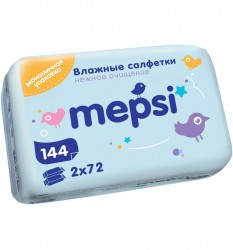 Салфетки влажные детские, Mepsi (Мепси) 144 шт