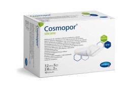 Повязка пластырного типа, Cosmopor (Космопор) р. 7.2смх5см 10 шт арт. 901106 Силикон впитывающая с контактным слоем из силикона